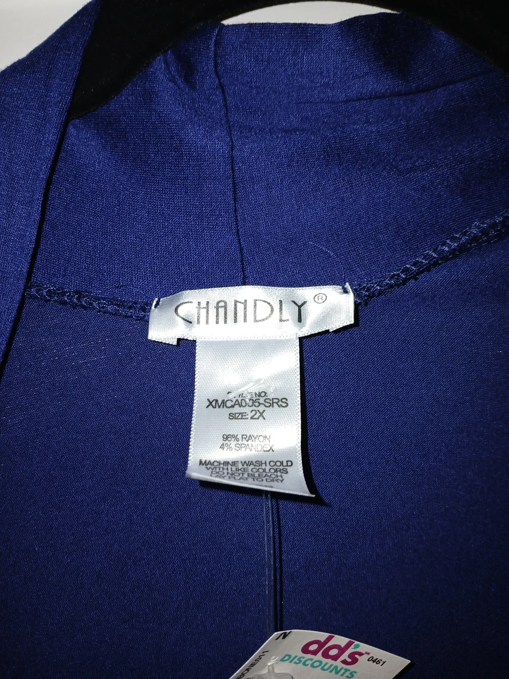Navy Blue Short-Sleeve Open Cardigan